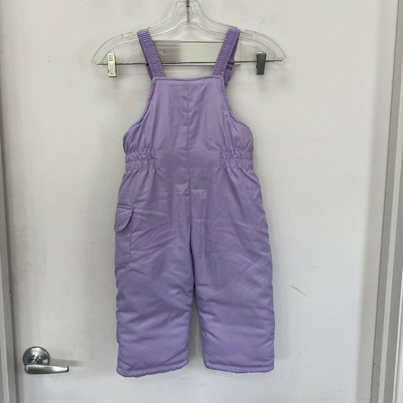 CARTERS Girls 2T Hooded Ski Jacket Bib Overall Ski Pants Set 15101 Purple - Picture 2 of 12
